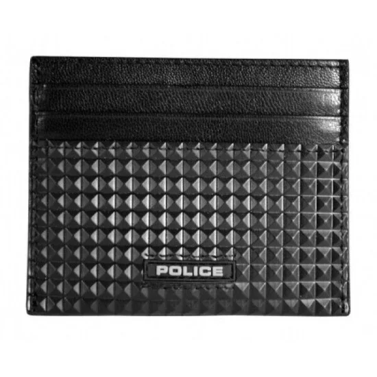 Police Card Case Pyramid - Black